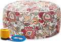 Magpie Fabrics Indoor/Outdoor Inflatable Stool Ottoman Pouf, Water Repellent by Magpie+Fabrics