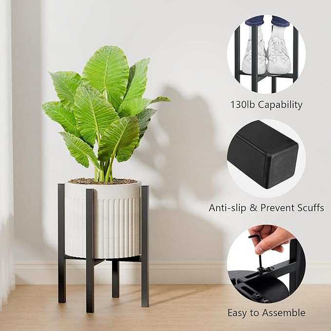 Adjustable Metal Plant Stand Indoor Outdoor - Image 4