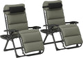 Outsunny Zero Gravity Chairs Set of 2, Reclining Folding Zero Gravity Lounge by Outsunny