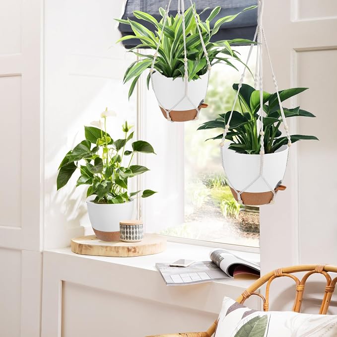 41.5 Inch Macrame Plant Hanger Indoor Outdoor - Image 6