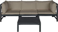 SAFAVIEH Outdoor Collection Lynwood Dark Slate Grey and Taupe Modular Outdoor by SAFAVIEH