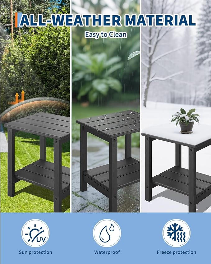 GarveeLife Poly Lumber Rocking Chair Outdoor Set of 4 - Image 6