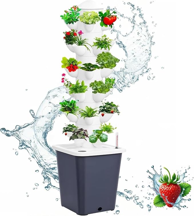 Vertical Hydroponic Tower Garden Growing System by Unknown