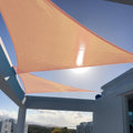 SUNNY GUARD Custom Size 12'x12'x17' Peach Fuzz Sun Shade Sail Right Triangle UV by SUNNYGUARD