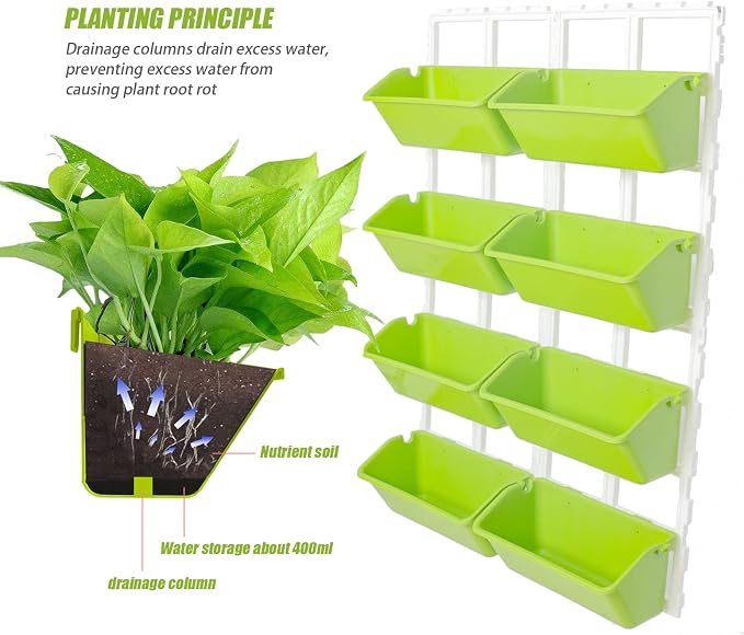 LOYALHEARTDY Vertical Garden Wall Planter Wall Mounted Planter 4-Tier Vertical - Image 2