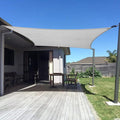 SUNNY GUARD Custom Size 10'x14' Silver Grey Sun Shade Sail Rectangle UV Block by SUNNYGUARD