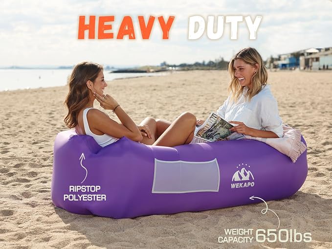 WEKAPO Inflatable Couch Air Lounger Chair - Image 4