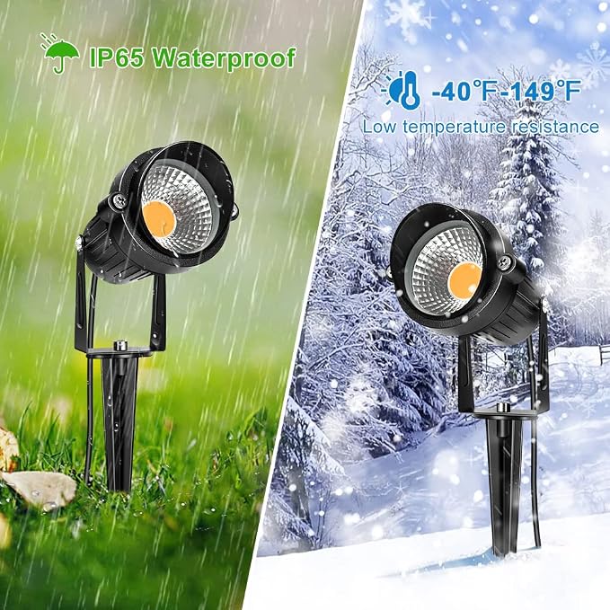 LightingWill 5W Landscape Lighting, Warm White 3000K-3500K, DC 12V LED Low - Image 5