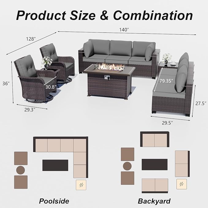 ALAULM Patio Furniture Set - Image 9