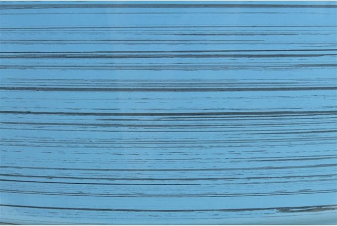 Garden Elements Indoor/Outdoor Glazed Brushed Happy Plastic Planter, Bright Blue - Image 4