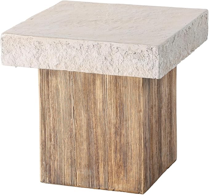 COSIEST Outdoor Medium Side Table, Patio Coffee Table, 19.7 inches Square MgO - Image 5