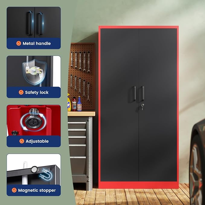 Yizosh Metal Garage Storage Cabinet - Image 4