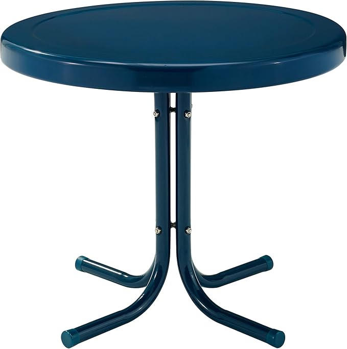 Crosley Furniture Griffith Weather Resistant Retro Metal Outdoor Side Table by CrosleyFurniture