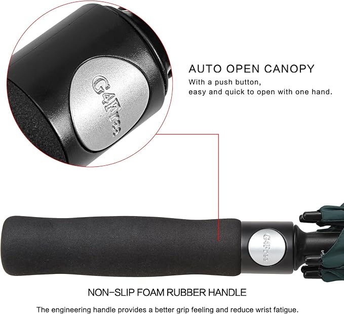G4Free 47/54/62/68/72 Inch Automatic Open Golf Umbrella Oversize Extra Large - Image 3