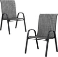 UDPATIO Patio Chairs Set of 2, Stackable Outdoor Dining Chairs by UDPATIO