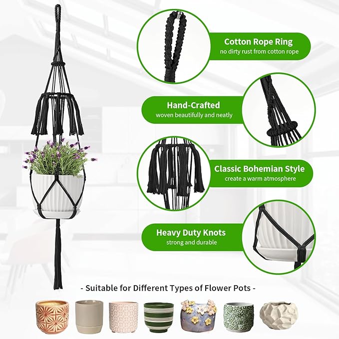 Macrame Plant Hangers - Image 2