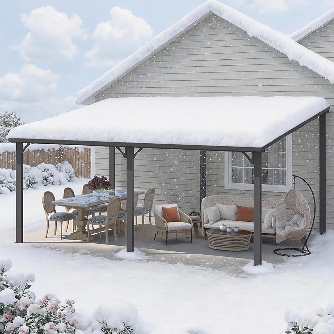 AECOJOY 12' x 16' Outdoor Hardtop Metal Gazebo - Image 5