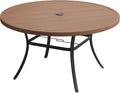 VICLLAX 50" Outdoor Round Patio Table by HOME