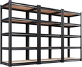 Set of 3 71"H Garage Shelving-5 Tier Garage Storage Shelves, Adjustable Heavy by Unknown