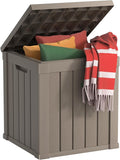 EasyUp 50 Gallon Outdoor Storage Box, Resin Waterproof UV-Resistant Deck Box by EASYUP