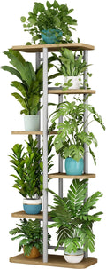 LINZINAR Plant Stand 6 Tier 7 Potted Multiple Flower Pot Holder Shelf Indoor by LINZINAR