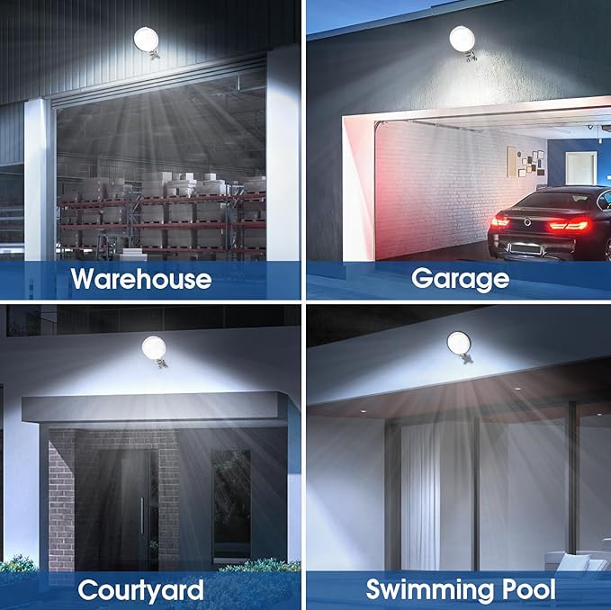 2 Pack 150W LED Barn Light, 20000LM Dusk to Dawn Security Light - Image 7