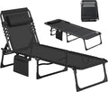 Outsunny Chaise Lounge Chair Outdoor, 5-Position Adjustable Sun Tanning Chair by Outsunny