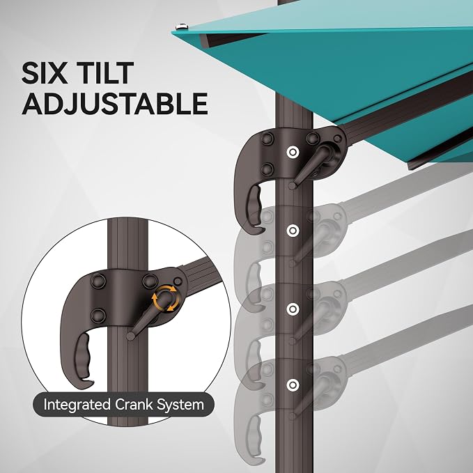 9x12FT Cantilever Patio Umbrella - Image 5