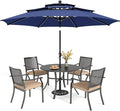 PHI VILLA 5 Pieces Outdoor Dining Set by PHIVILLAThepioneerofcomfortablehouseholdsupplies