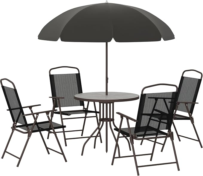 Outsunny 6 Piece Patio Dining Set by Outsunny
