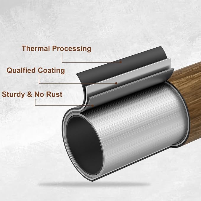 1” Diameter Curtain Rods Itself is 30 to 90 inch 2 Pack Fit 30-84 inch Window - Image 4