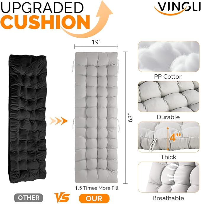 VINGLI Padded Zero Gravity Chair, Lounge Chair - Image 3