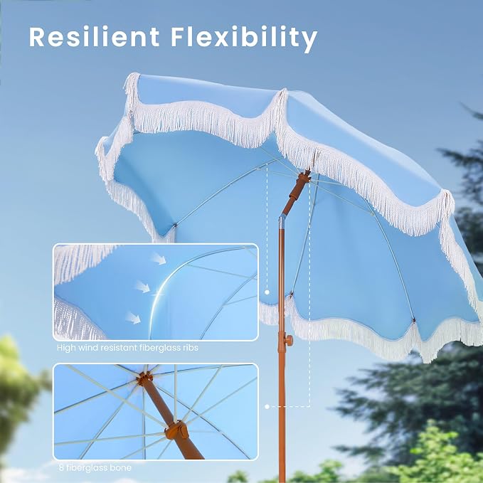 PHI VILLA 7ft Beach Umbrella - Image 3