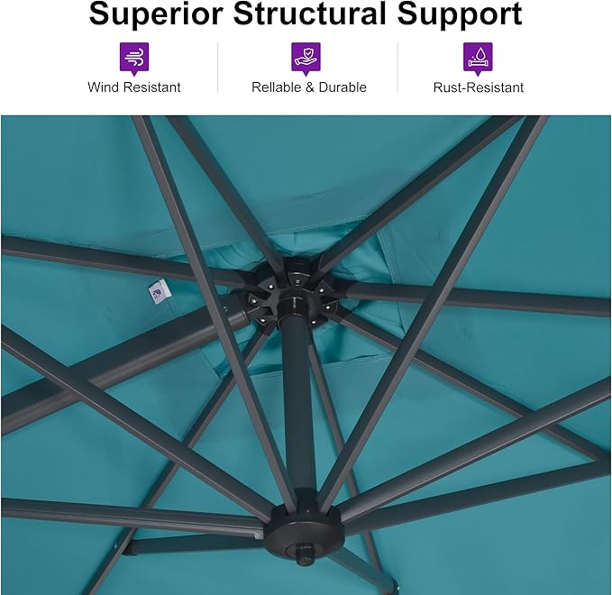 PURPLE LEAF Cantilever Umbrella - Image 4
