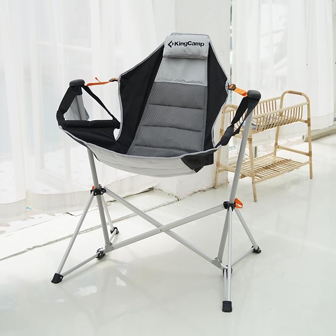 KingCamp Hammock Chair with Footrest – Heavy Duty Swinging Rocking Camping - Image 2