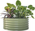 Vego garden 17" Tall 42" Round Raised Garden Bed Metal Raised Bed Planter Box by VegoGarden