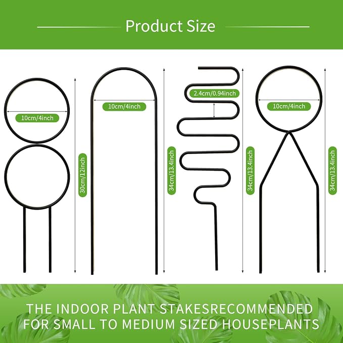 4 Pcs Small Metal Trellis for Potted Plants, Mini Trellis for Potted Plant - Image 3