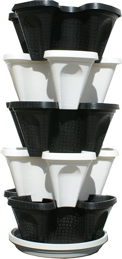 Mr. Stacky Multiple Color 5 Layer 13inch Vertical Planter - Image 4