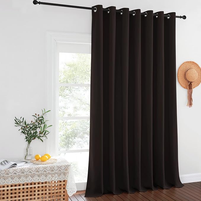 NICETOWN Toffee Brown Blackout Curtains - Image 8