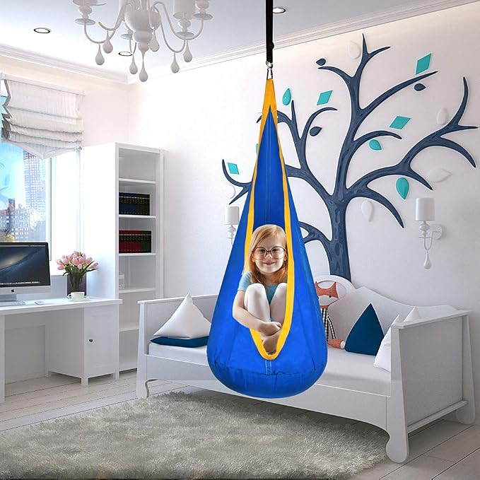 Kids Pod Swing Hanging Seat Child Hammock Chair Indoor and Outdoor Sensory - Image 7