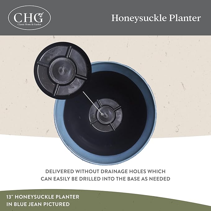 Classic Home and Garden Honeysuckle Resin Planters - Image 3