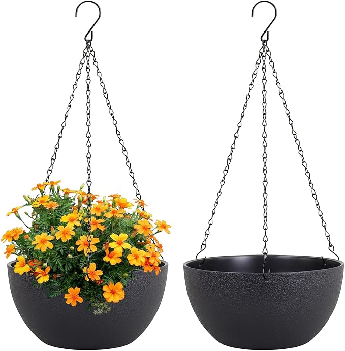 8 inch Small Hanging Planters Plant Pots by Meowell