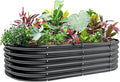 Land Guard 18“ Tall 4×2ft Galvanized Raised Garden Bed Kit, Galvanized Planter by LandGuard