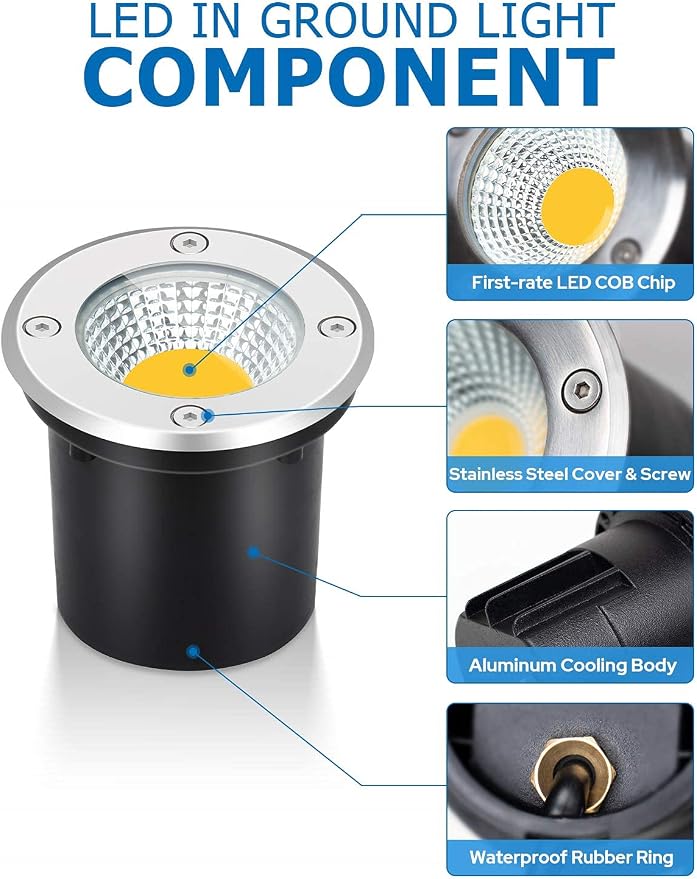 SUNVIE Low Voltage Landscape Well Lights - Image 4