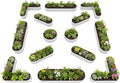 A ANLEOLIFE Set of 14, 18 Inch Tall Raised Garden Beds Kit, Heart-Shaped by AAnleolife