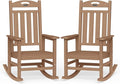 Oversized Rocking Chairs Outdoor Set of 2, High Back Porch Rocking Chair by Suunyn