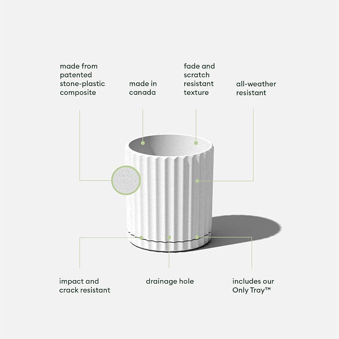 Veradek Demi Series Demi 6" Planter w/Tray - Image 2