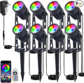 Smart RGB Low Voltage LED Spotlights, APP & Remote Control, Synchronous Dimming by Sathem