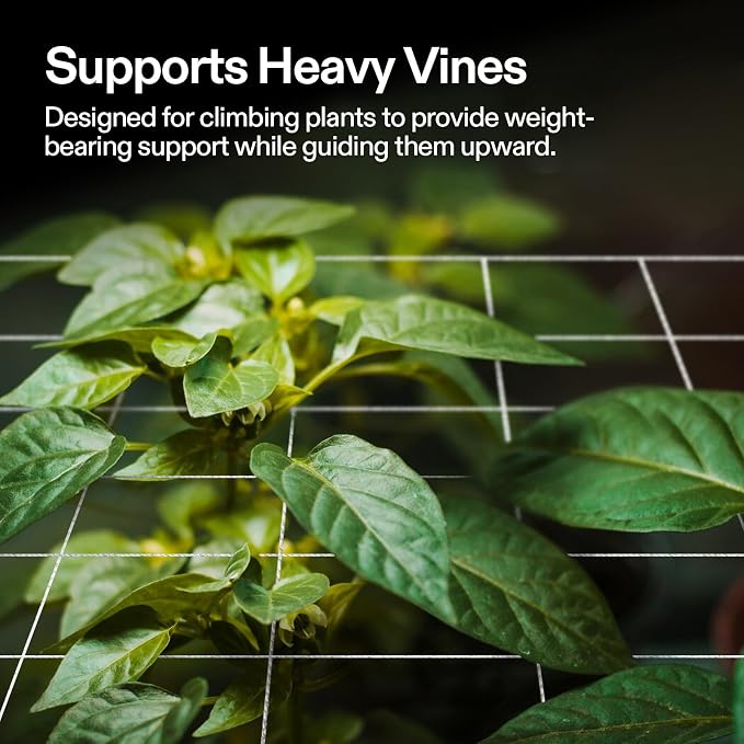 VIVOSUN 5 x 15 ft. Plant Trellis Netting, Heavy-Duty Polyester Grow Net - Image 2