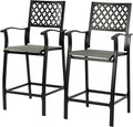 Kozyard Outdoor Bar Stools Set of 2, Patio Bar Chairs by Kozyard